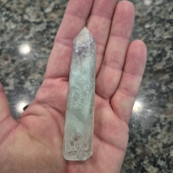 Natural Fluorite Crystal Point Obelisk Tower #M - Picture 8 of 8